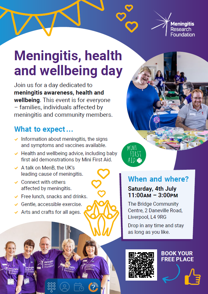 Meningitis Health & Wellbeing Event 4th July 2026